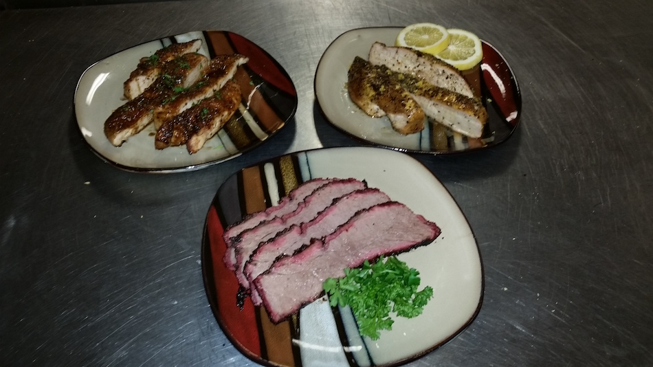 Mitch Moody's Tri-tip, Lemon Pepper Chicken, Bourbon Brown Sugar Glazed Chicken