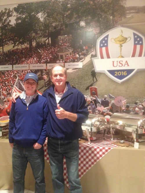 The Lang family at Ryder Cup 2016