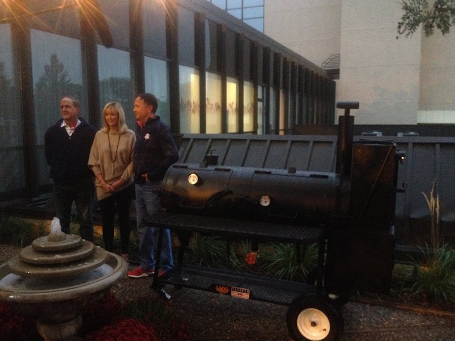 Ben Lang at 2016 Ryder Cup with some of his smokers